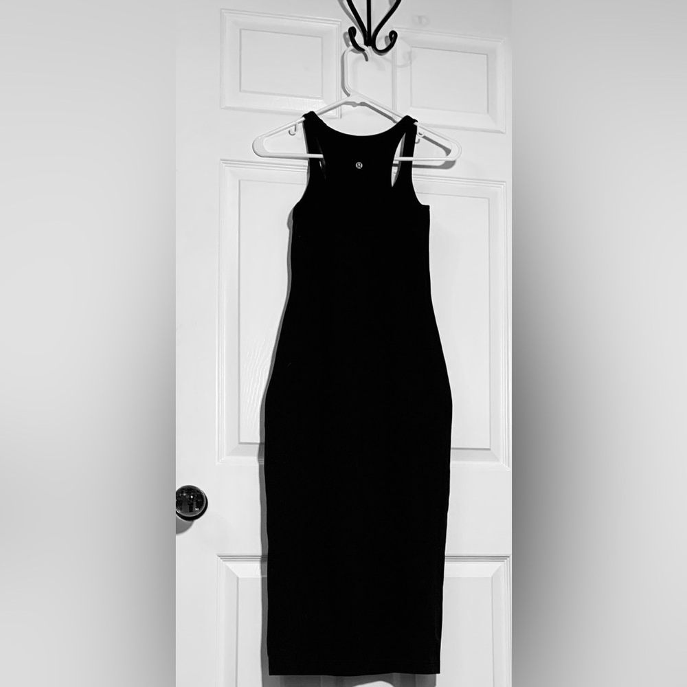 Lululemon Refresh Racerback Black Midi Dress NWOT